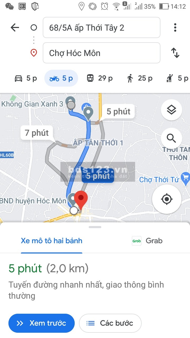 Cho thuê nhà nguyên căn rộng 156m2 ngay mặt tiền đường nhựa 10m Tân Hiệp 31-Hóc Môn