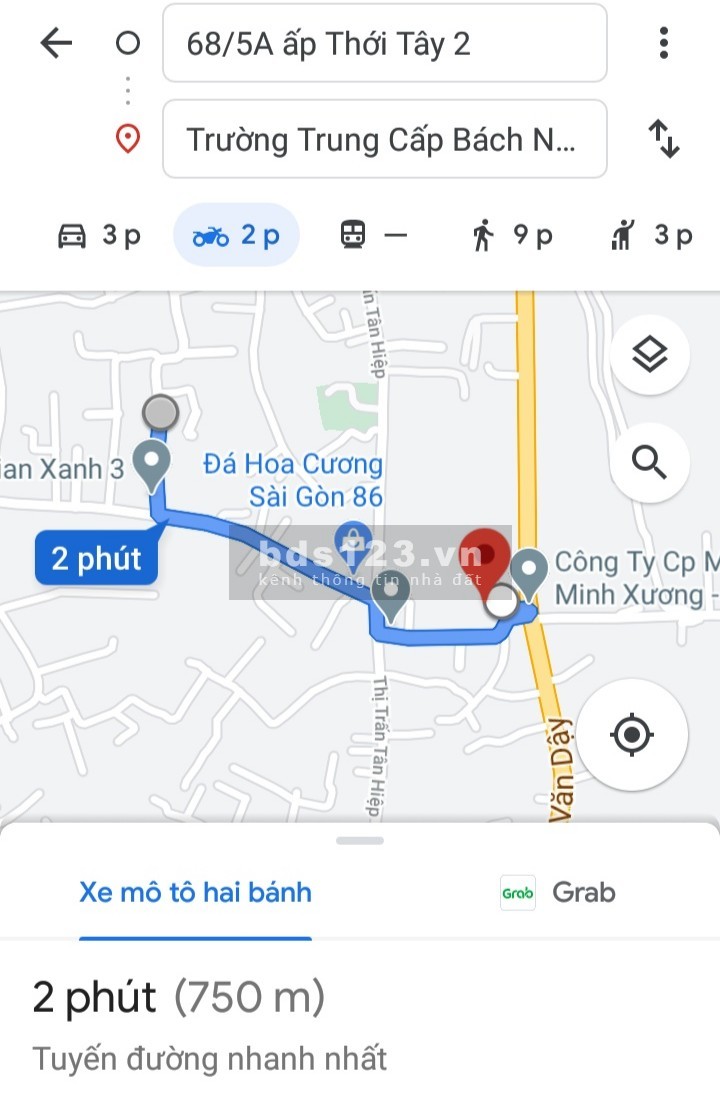 Cho thuê nhà nguyên căn rộng 156m2 ngay mặt tiền đường nhựa 10m Tân Hiệp 31-Hóc Môn