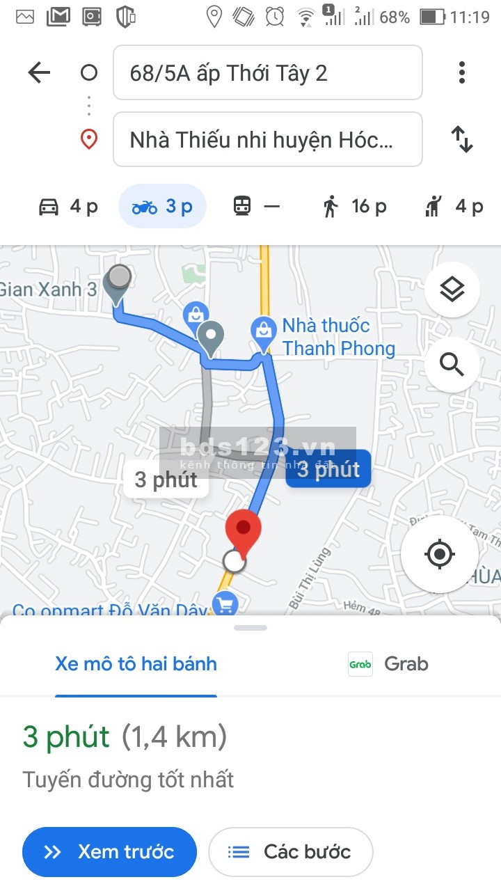 Cho thuê nhà nguyên căn rộng 156m2 ngay mặt tiền đường nhựa 10m Tân Hiệp 31-Hóc Môn