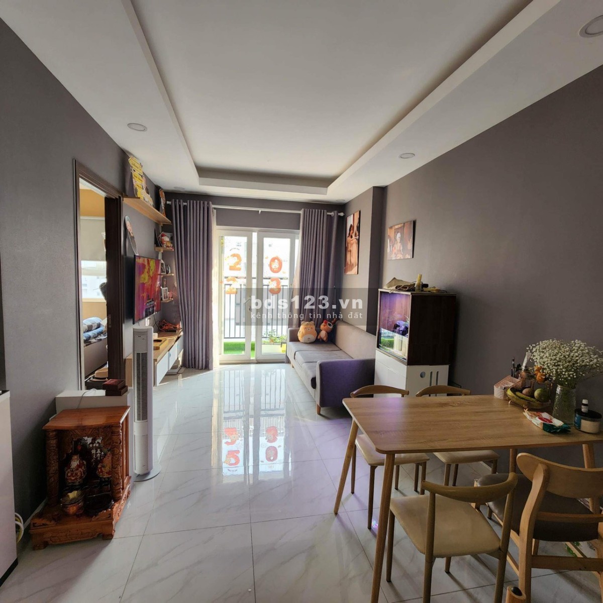 Cần cho thuê căn hộ Richmond City 73m2, 2pn, full NT giá 12tr/tháng