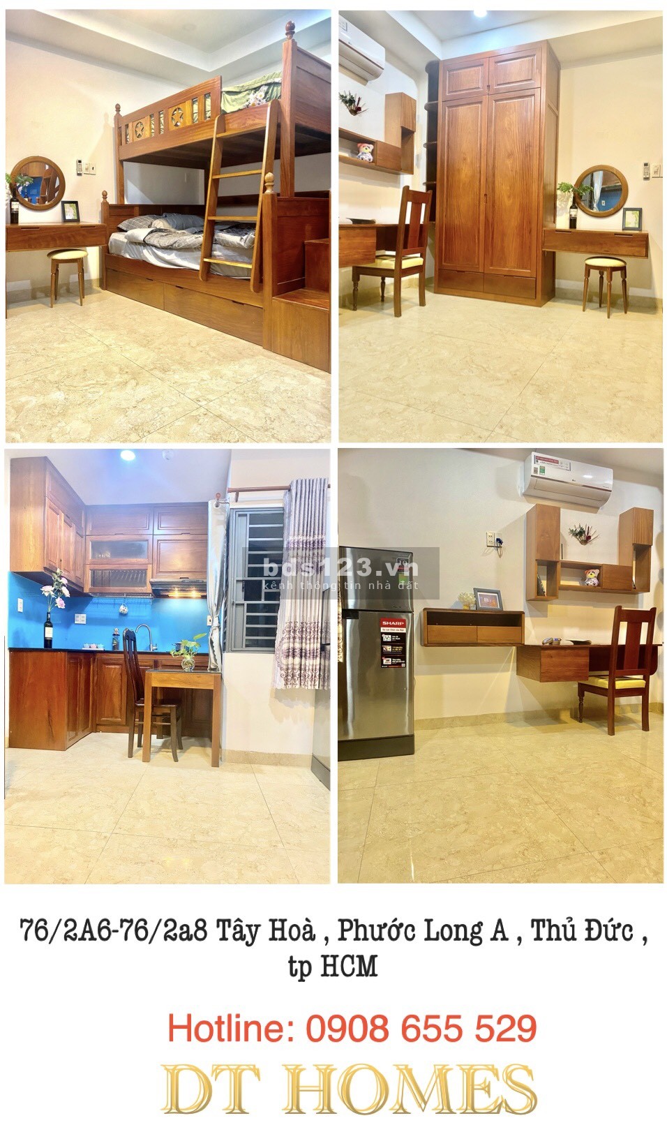 Phòng full nội thất , có sẵn vào ở ngay .