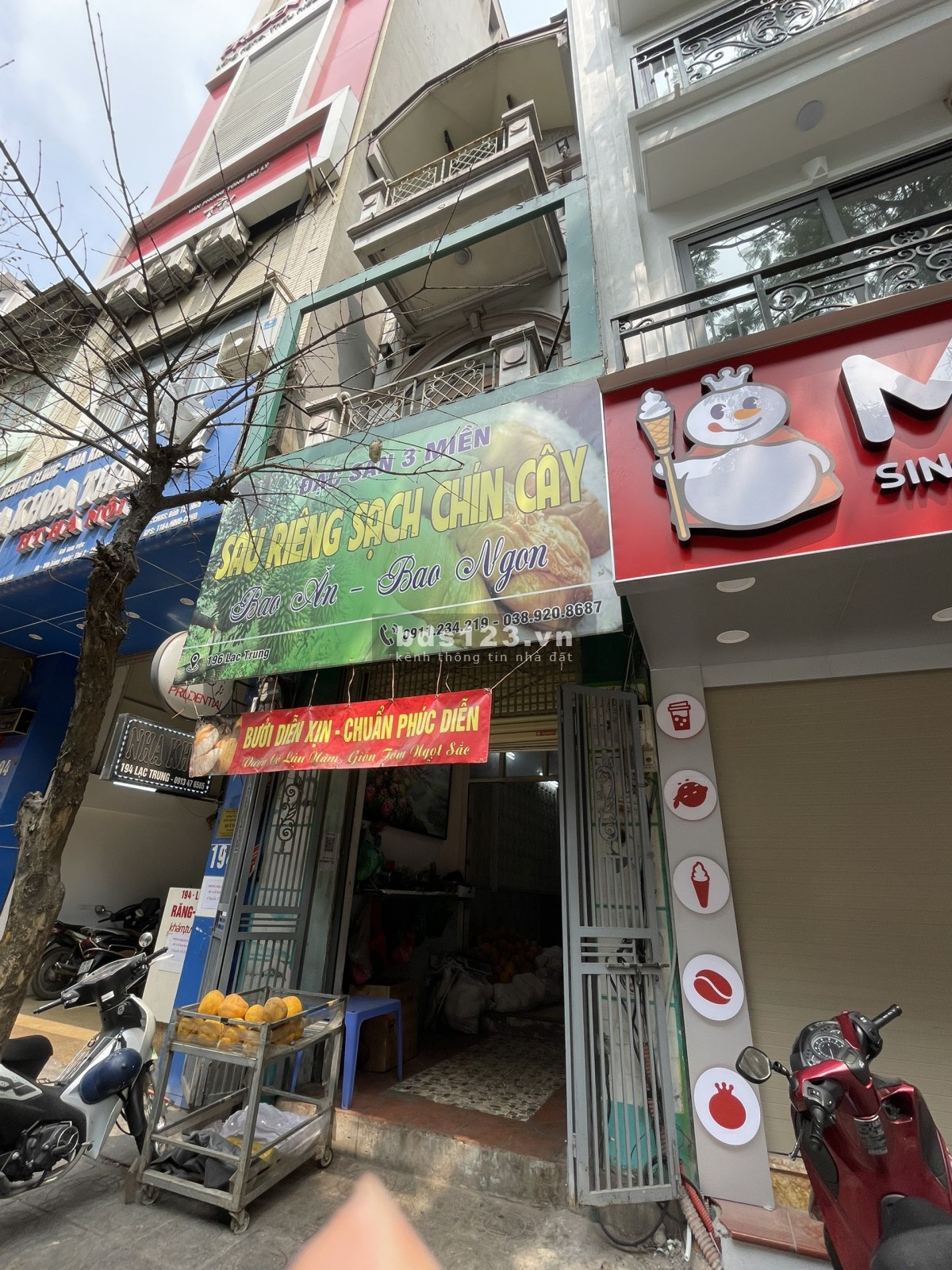Chính chủ cho thuê nhà nguyên căn 2 mặt tiền - 3 tầng mặt phố 196 Lạc Trung
