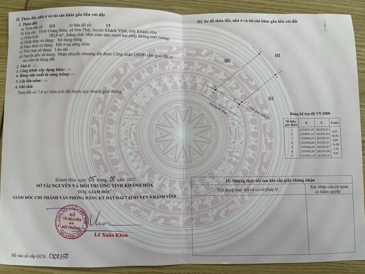 Bán nhà view suối, thổ cư 100% diện tích 182m2 ngang 10m