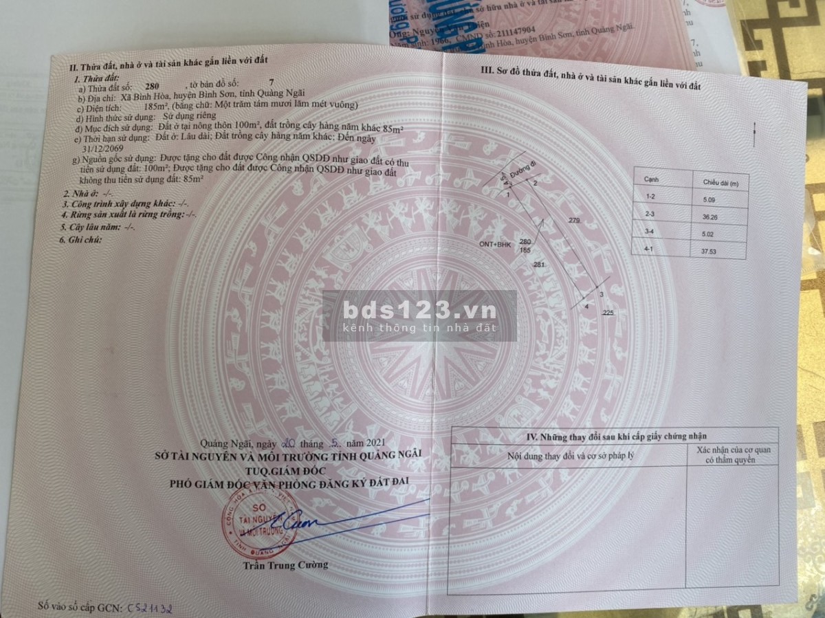 Bán đất thổ cư gần biển giá tốt - Thích hợp đầu tư hoặc ở
