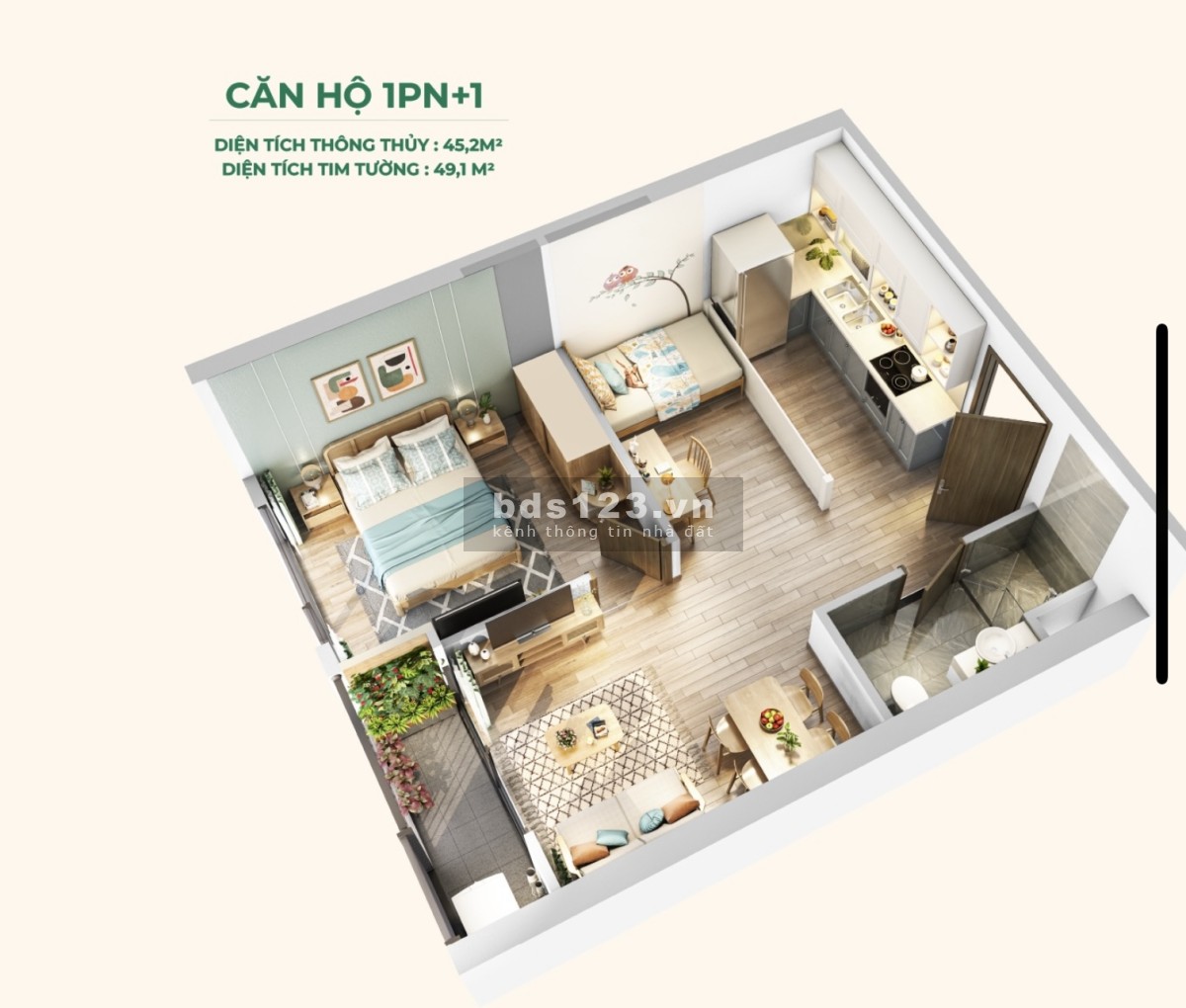 Chính chủ Cắt lỗ sâu 100 củ căn 1 Ngủ +1 trong tuần k mua căn này thì mua căn nào?