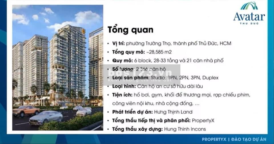Bán căn hộ Avatar Thủ Đức thanh toán 5 năm