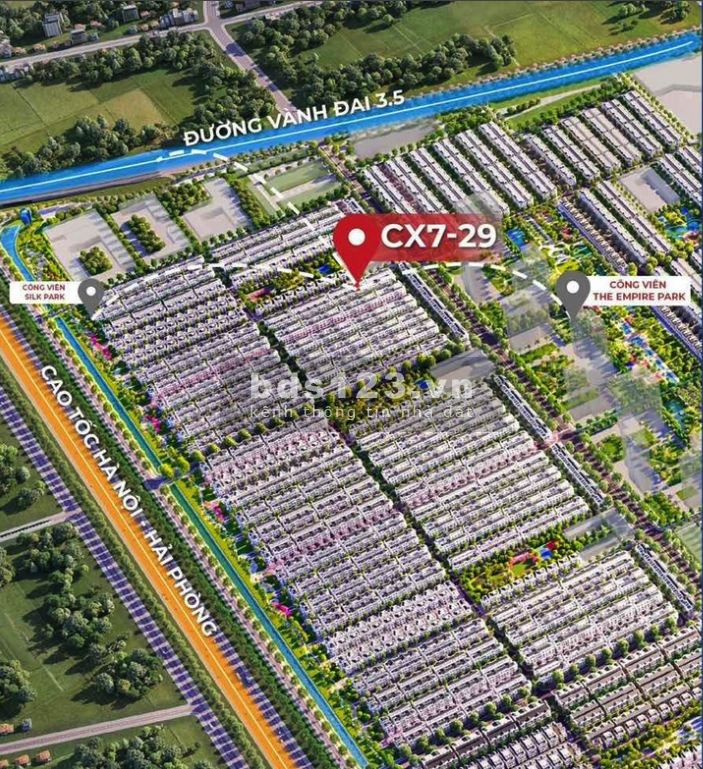 Bán biệt thự LK giá 1,2 tỷ diện tích 184M2 ngay công viên lớn nhất Silk Park