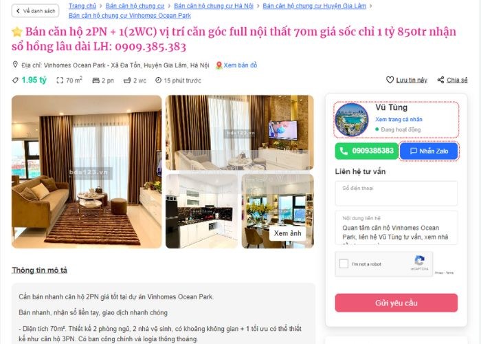 Tại sao nên đăng tin bán chung cư Hà Nội tại website BĐS
