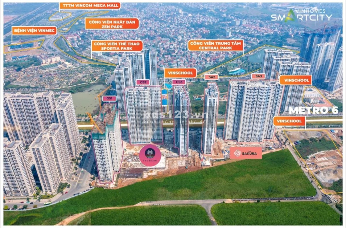 Cần bán lại căn hộ góc 2+1 Vinsmart city 2 ngủ 2 vệ sinh 64m2 đã có s đỏ chỉ 2,55 tỷ