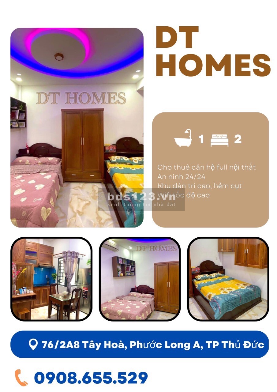 CHO THUÊ PHÒNG TRỌ CĂN HỘ FULL NỘI THẤT QUẬN 09 THỦ ĐỨC