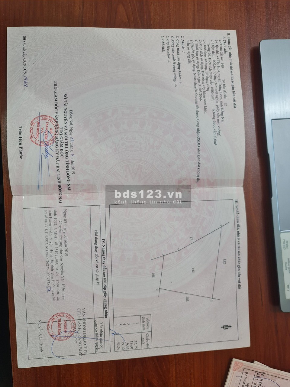 Bán đất nền chính chủ 1000M2 chỉ 675 triệu ngay trung tâm Trảng Bom