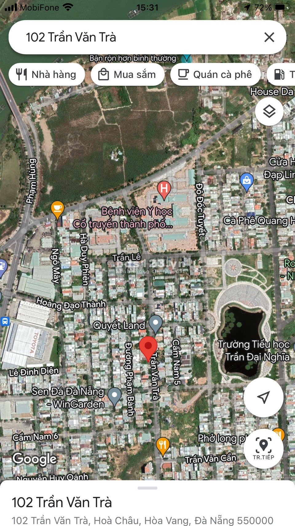 Bán đất đường 10 Trần Văn Trà- Phường Hòa Xuân, Quận Cẩm Lệ, TP Đà Nẵng