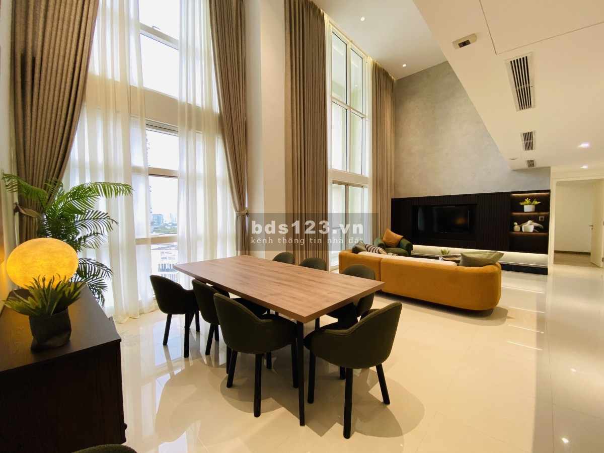 Cho thuê căn hộ Duplex Penthouse 4 phòng ngủ tại The Estella - View Landmark 81