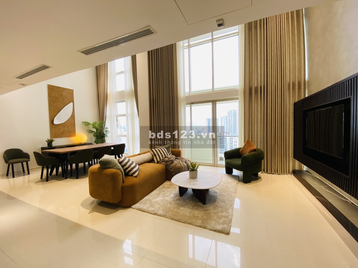 Cho thuê căn hộ Duplex Penthouse 4 phòng ngủ tại The Estella - View Landmark 81