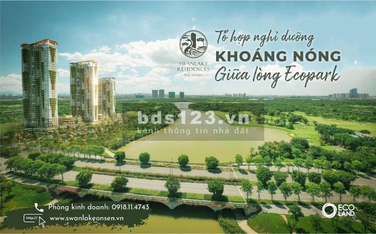 Bán căn hộ cao cấp Swan Lake Onsen dự án Khu đô thị Ecopark tháng 4/2023 giá nhỉnh 5 tỷ