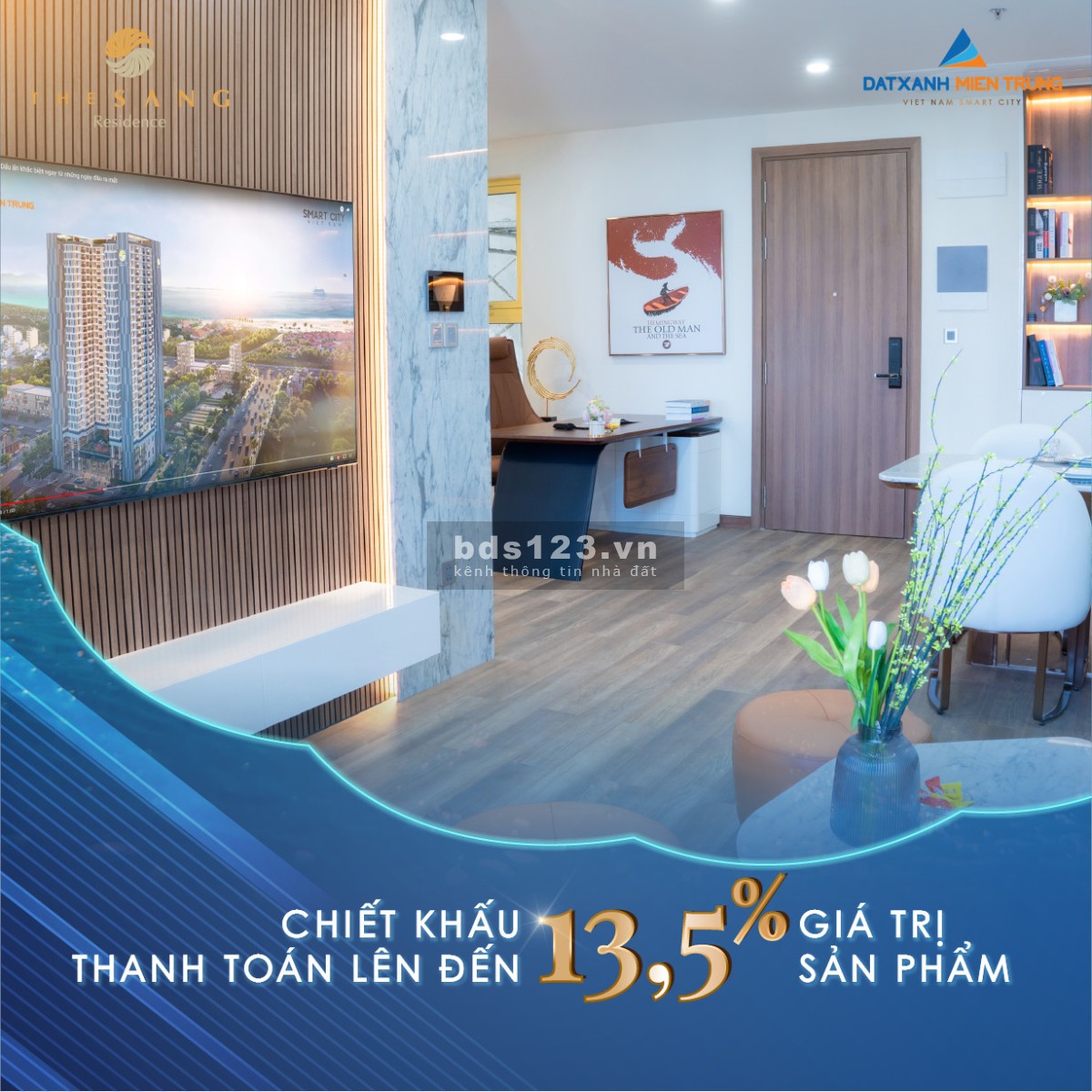 Giá hiếm 46tr/m2 bán săn hộ view biển 83m2 cao cấp ngay trung tâm du lịch đắt giá nhất Đà Nẵng