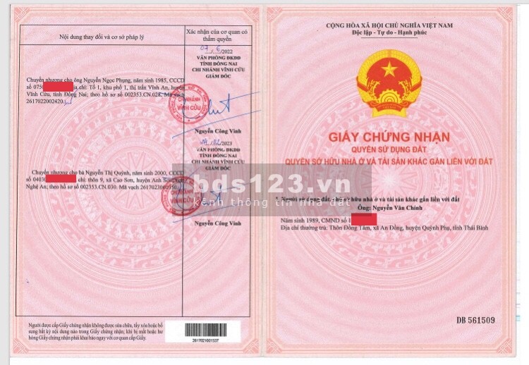 Chính chủ cần bán đất TT Vĩnh An, huyện Vĩnh Cửu, tỉnh Đồng Nai