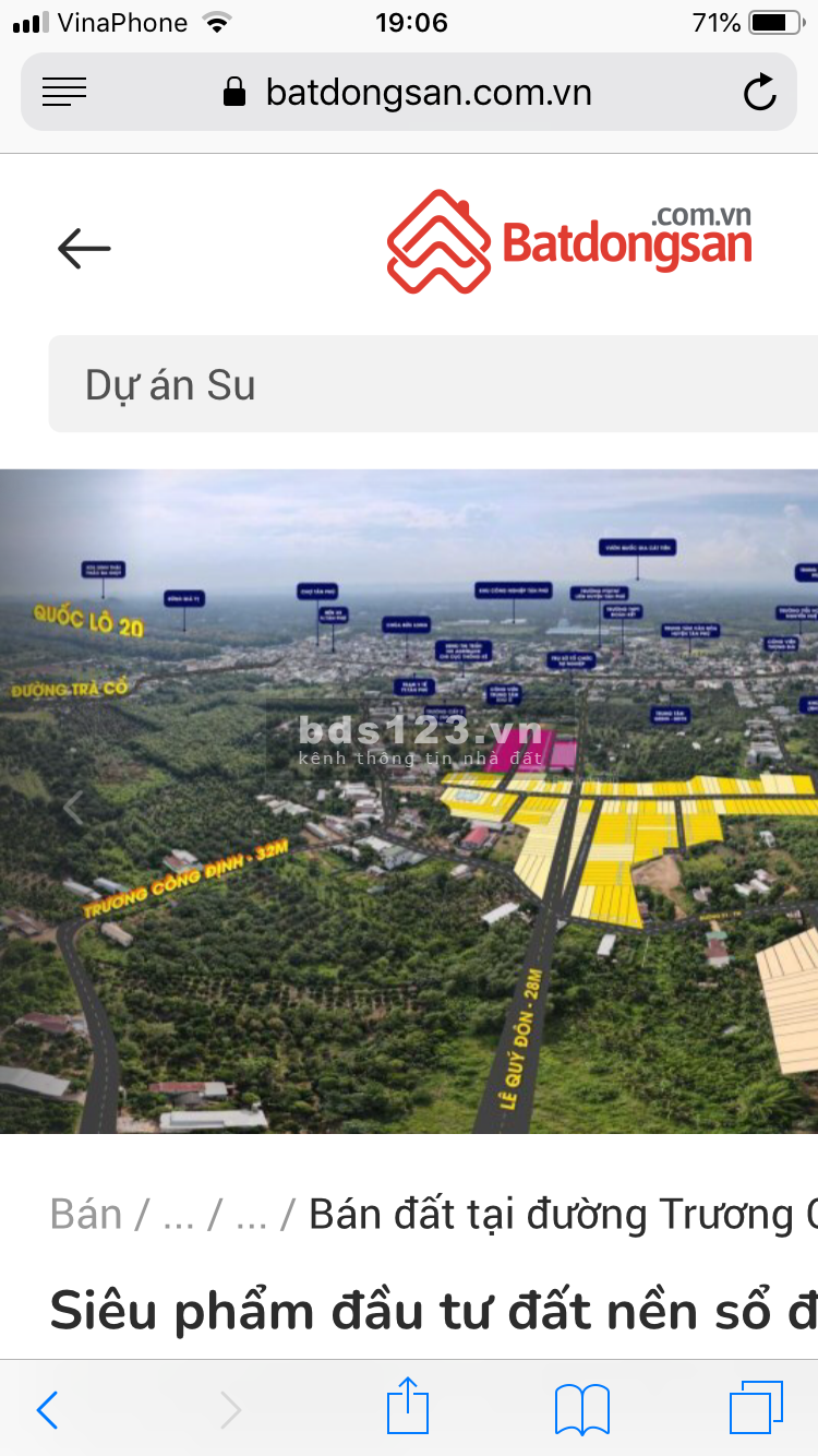 Bán đất khu tân phú Graden huyện tân phú đồng nai