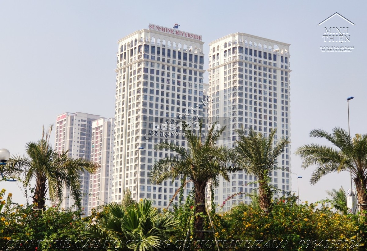 Chung cư Sunshine Riverside cho thuê căn 2 ngủ full nội thất cao cấp giá thuê bao gồm phí dịch vụ