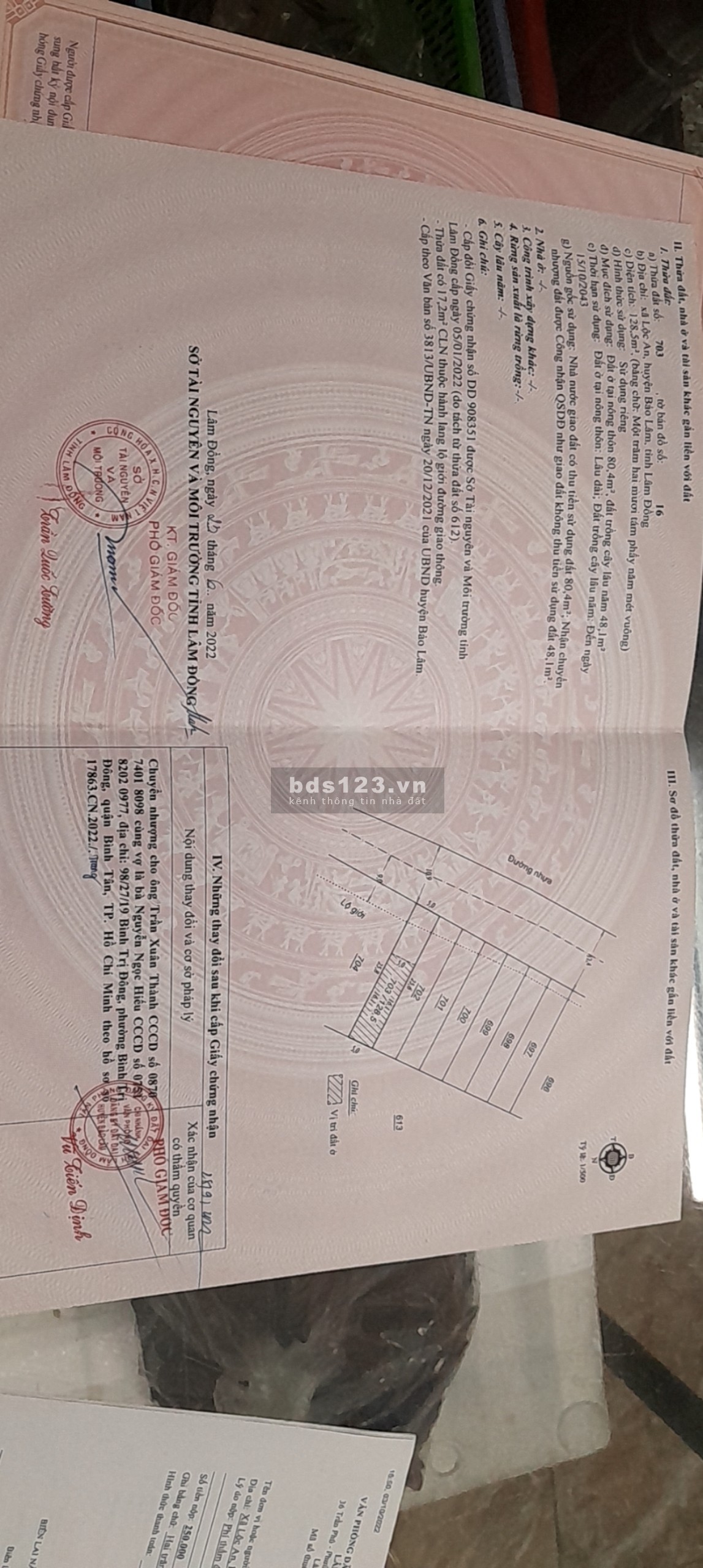 Bán nhanh lô đất tại Bảo Lộc giá 2ty250 Liên hệ 0898113938 Sáng