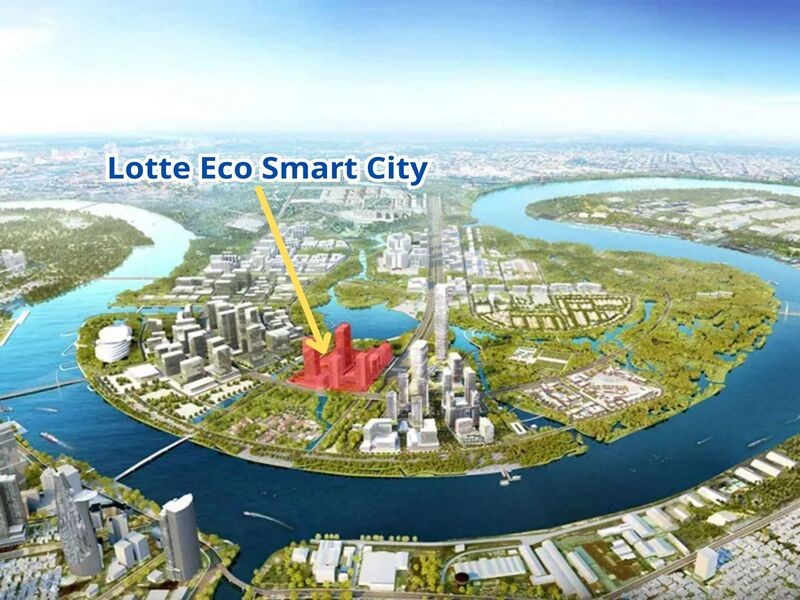 Vi trí đắc địa của Lotte Eco Smart City tại khu đô thị Thủ Thiêm