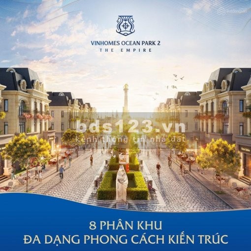 Bán shophouse mặt phố đi bộ Kinh đô ánh sáng sầm uất nhất Vinhomes Ocean Park 2 - The Empire
