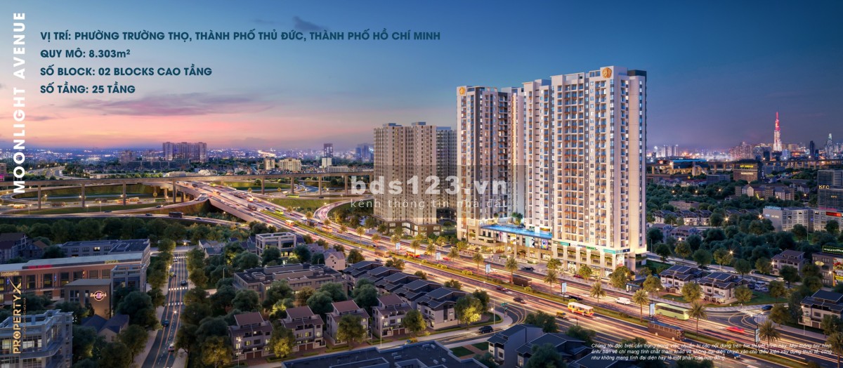 Bán căn hộ vị trí đẹp tại trung tâm thành phố Thủ Đức - Moonlight Avenue chỉ 297 triệu