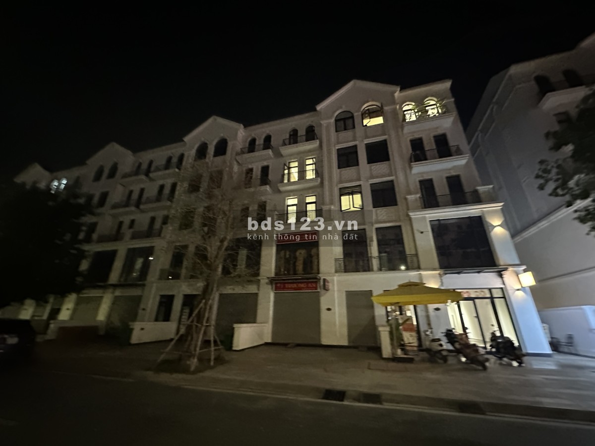 Cho thuê mặt bằng nhà phố hoàn thiện 162m2, trục đường chính của vinhomes phù hợp kinh doanh
