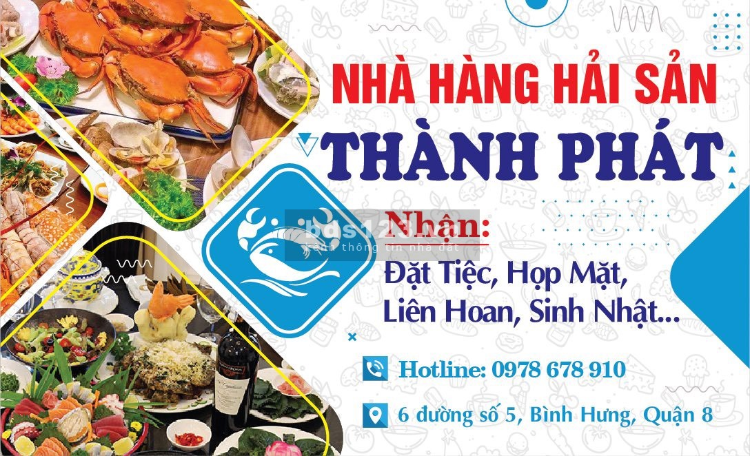 Cho thuê mặt bằng, sang nhà hàng karaoke hải sản Thành Phát, Q8