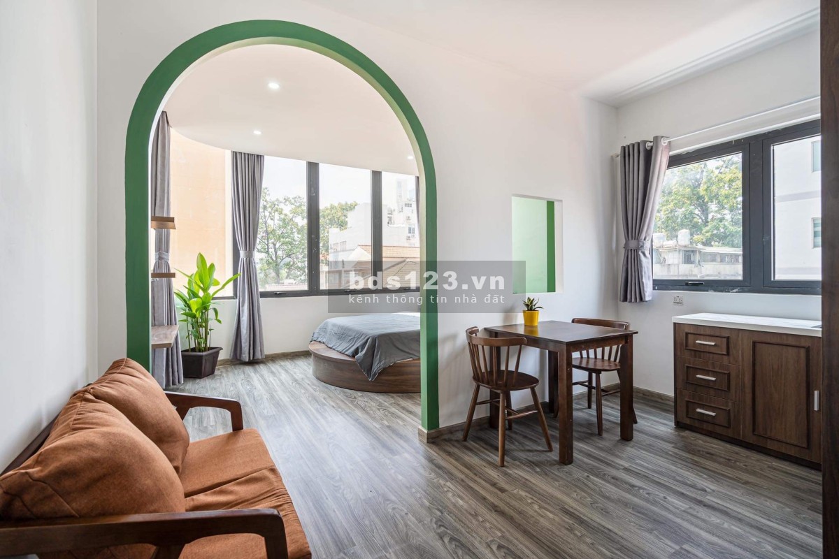 Cho thuê căn hộ phòng mới xây - 1 PN - Full Nội Thất - Nguyễn Oanh - Hà Huy Giáp - cầu Ngã Tư Ga