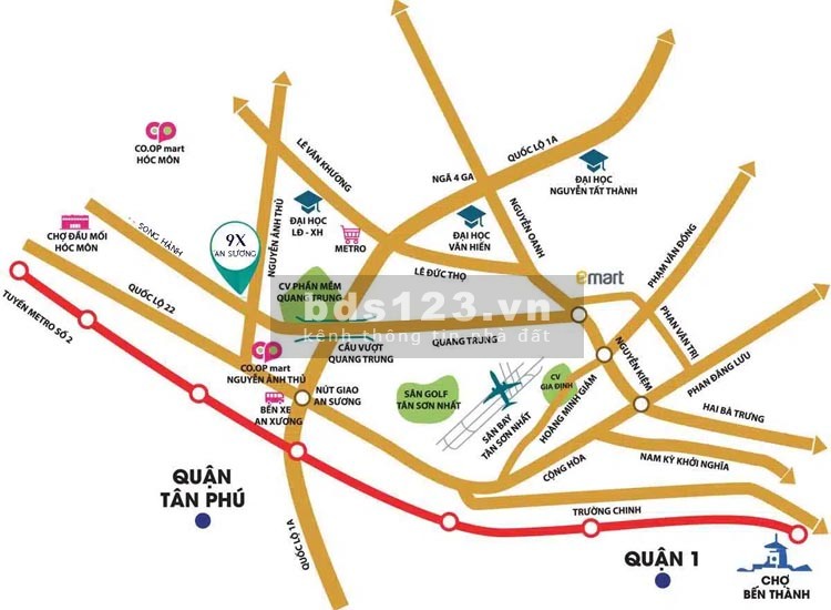 Bán căn hộ dự án chung cư 9X An Sương - Chỉ với 2,8 tỷ đã có thể sở hữu căn hộ đẹp tại TPHCM