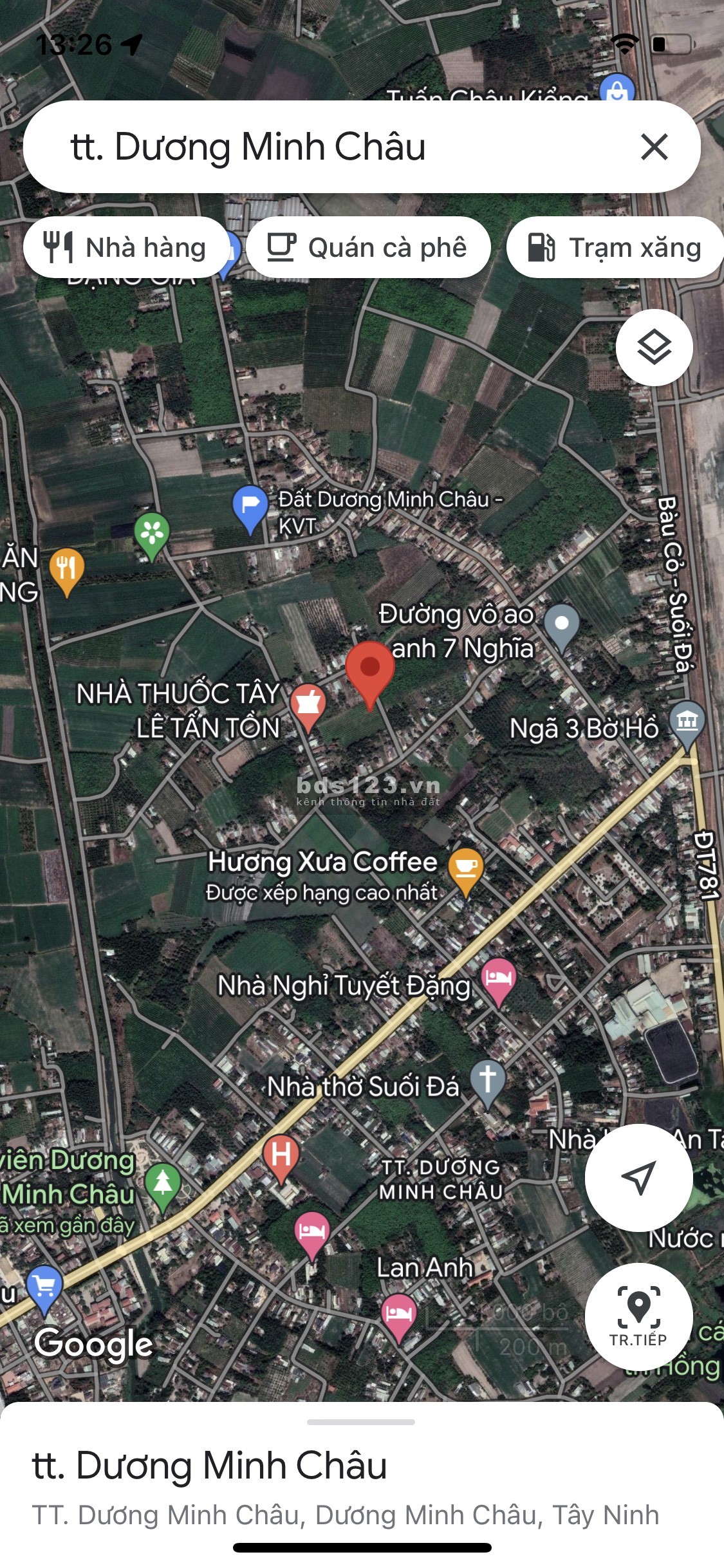 Cần bán nhanh trong tuần lô đất TC 240m2 tại TT Dương Minh Châu Núi Bà Đen giá chỉ 300 triệu