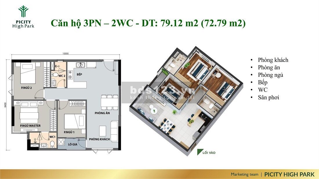 Bán căn hộ 2PN, chiết khấu 21%, tặng 2 chỉ vàng, ân hạn gốc lãi 18 tháng, lh 0938103610