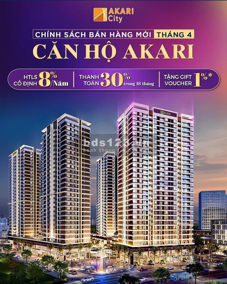 Bán căn hộ cao cấp chuẩn Nhật – Akari Bình Tân với giá chỉ 1 tỷ đồng.