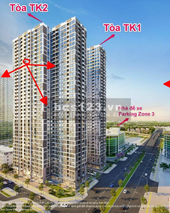 Chiết khấu khủng nhất cho bán căn hộ 2PN 66m TK2 đẹp nhất Vinhomes Smart City giá 2,9 tỷ