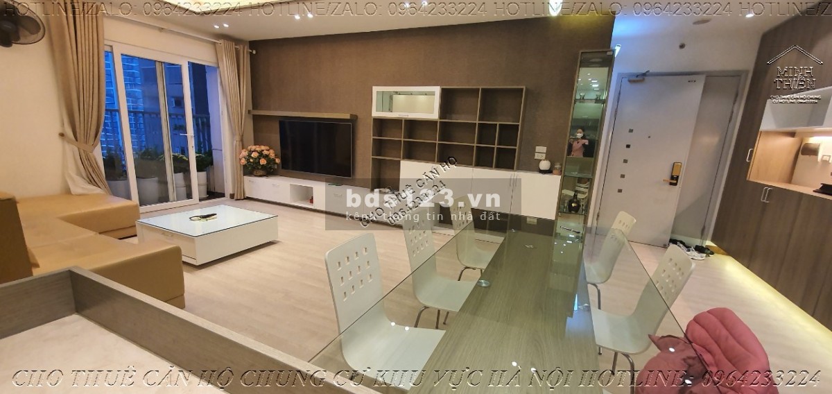 ( chung cư golden palace mễ trì) cho thuê căn hộ 3n full nội thất cao cấp 121 m2 giá thuê linh động