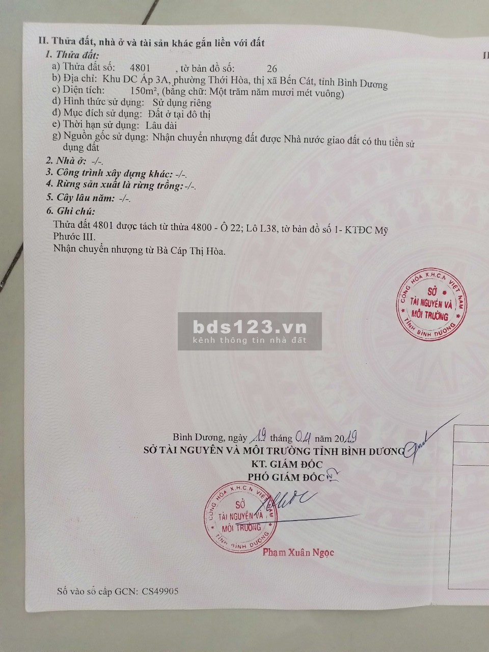 Cần bán gấp nhà cùng đất tại Bình Dương nhà mới xây và đất full thổ cư liên hệ chính chủ sổ gốc
