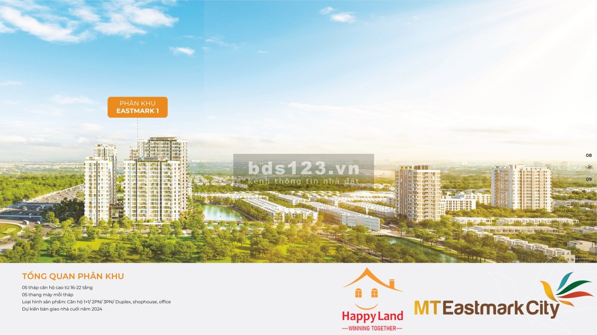 Bán căn hộ MT Eastmark City đẹp nhất, htls + quà tặng từ 290 - 370 triệu