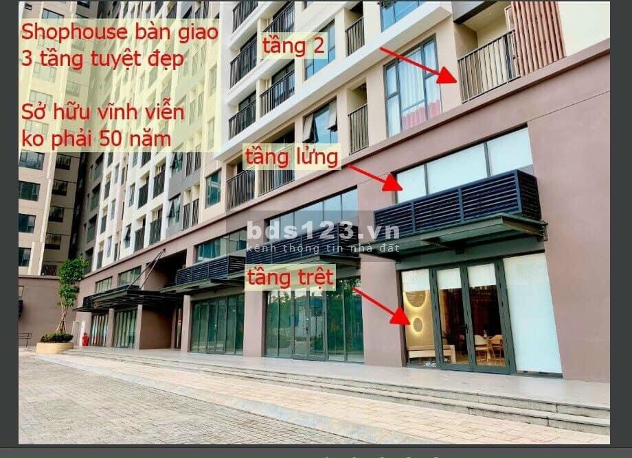Shophouse cho thuê từ 20tr/tháng, free 6th đầu, free 6th phí quản lý, tự do thiết kế, dân cư có sẵn