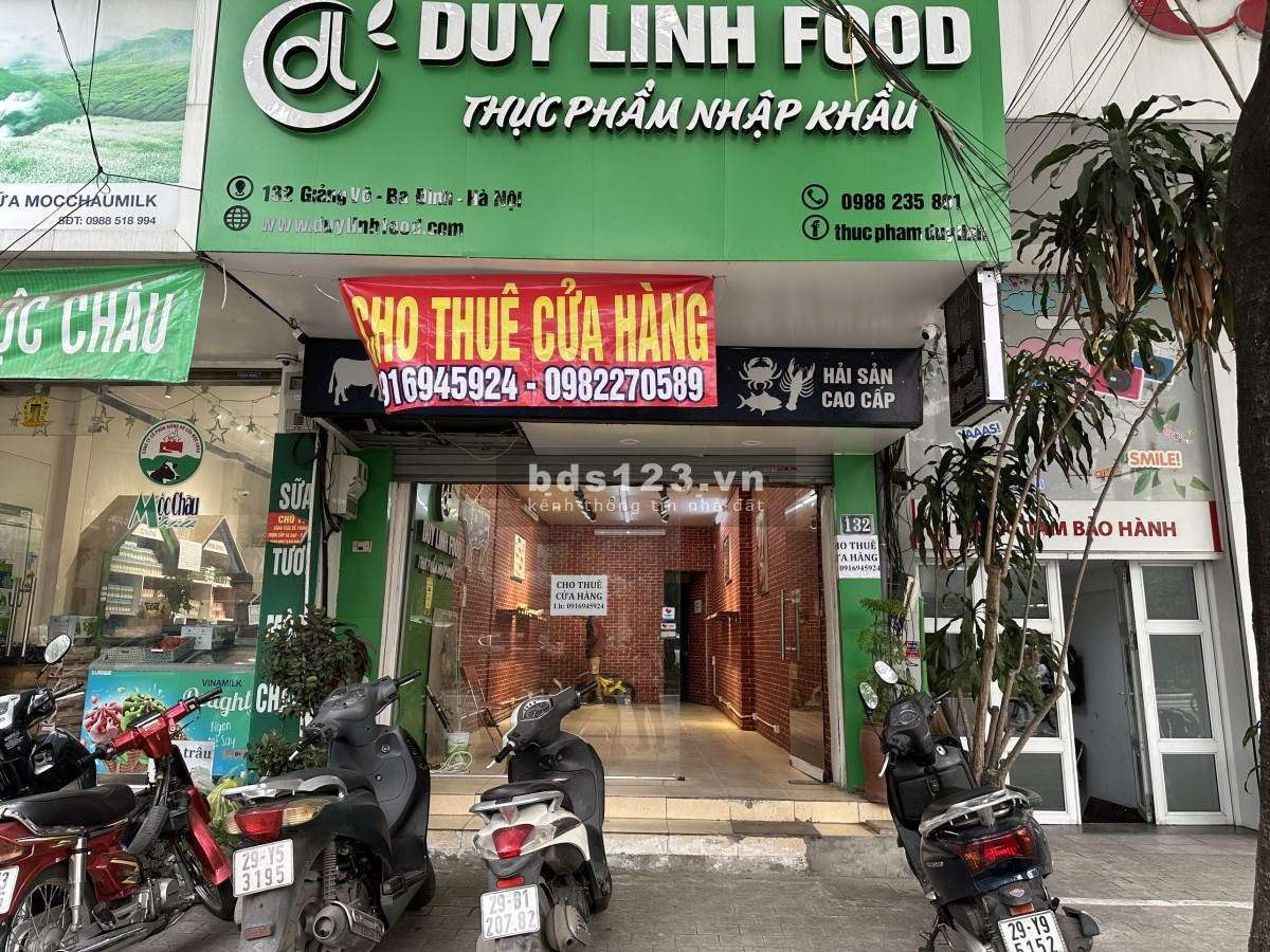 Cho thuê cửa hàng mặt phố Giảng Võ ngay ngã 5 Giảng Võ - Giang Văn Minh - Cát Linh - Hào Nam