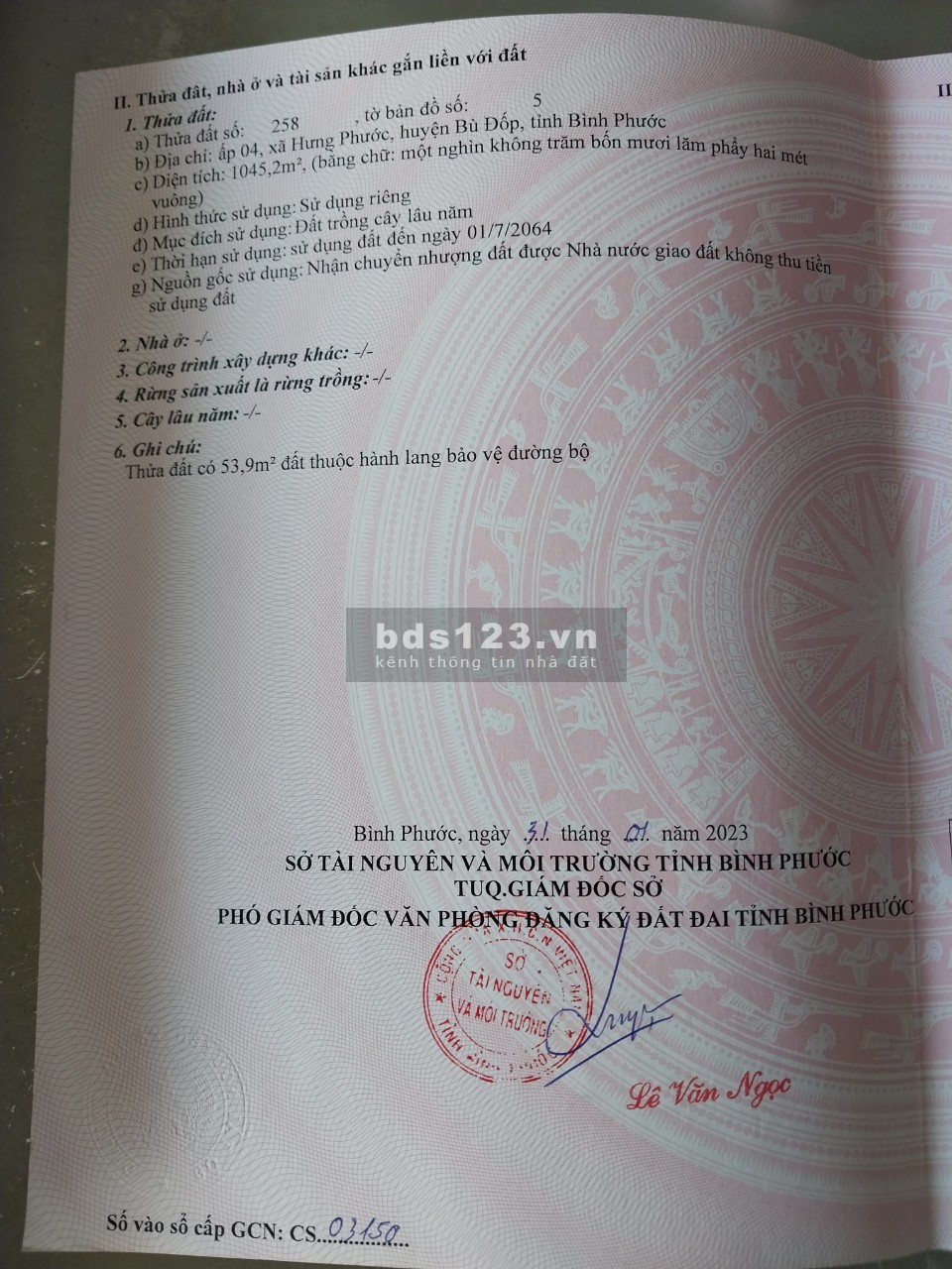 Tôi bán đất nhà mặt tiền đường QLO 759B Ngay trung tâm bù đốp