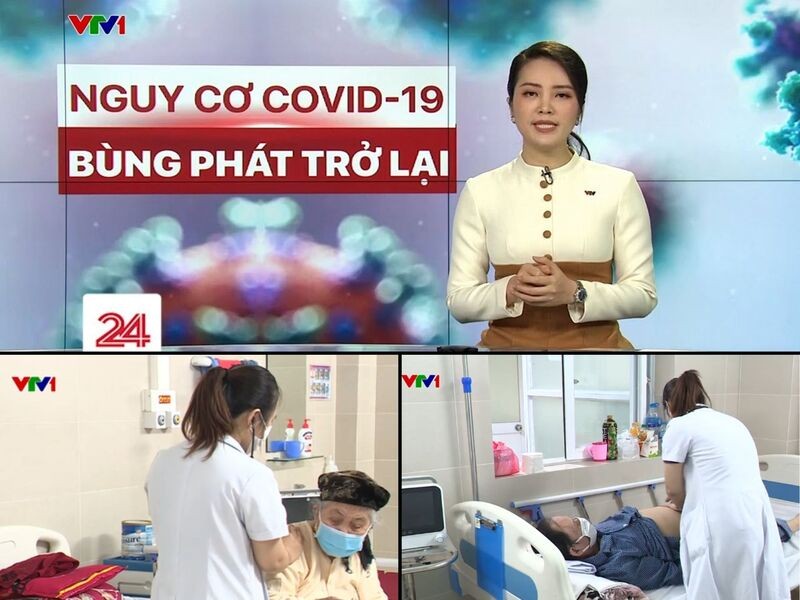 Đài truyền hình VTV đưa tin cảnh báo dịch Covid - 19 trở lại