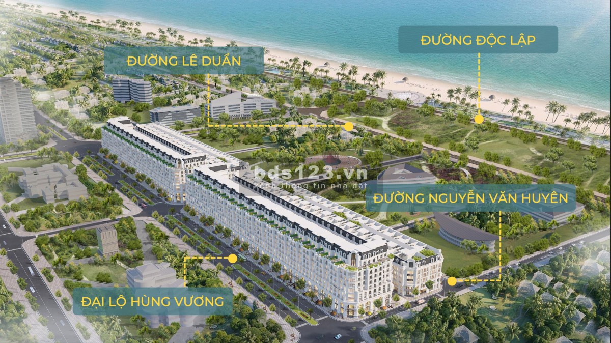 Bán căn sát góc đường 40m dự án HTL Seaside Phú Yên. Sổ đỏ lâu dài. Vay 0%. Liên hệ: 0865 355 345