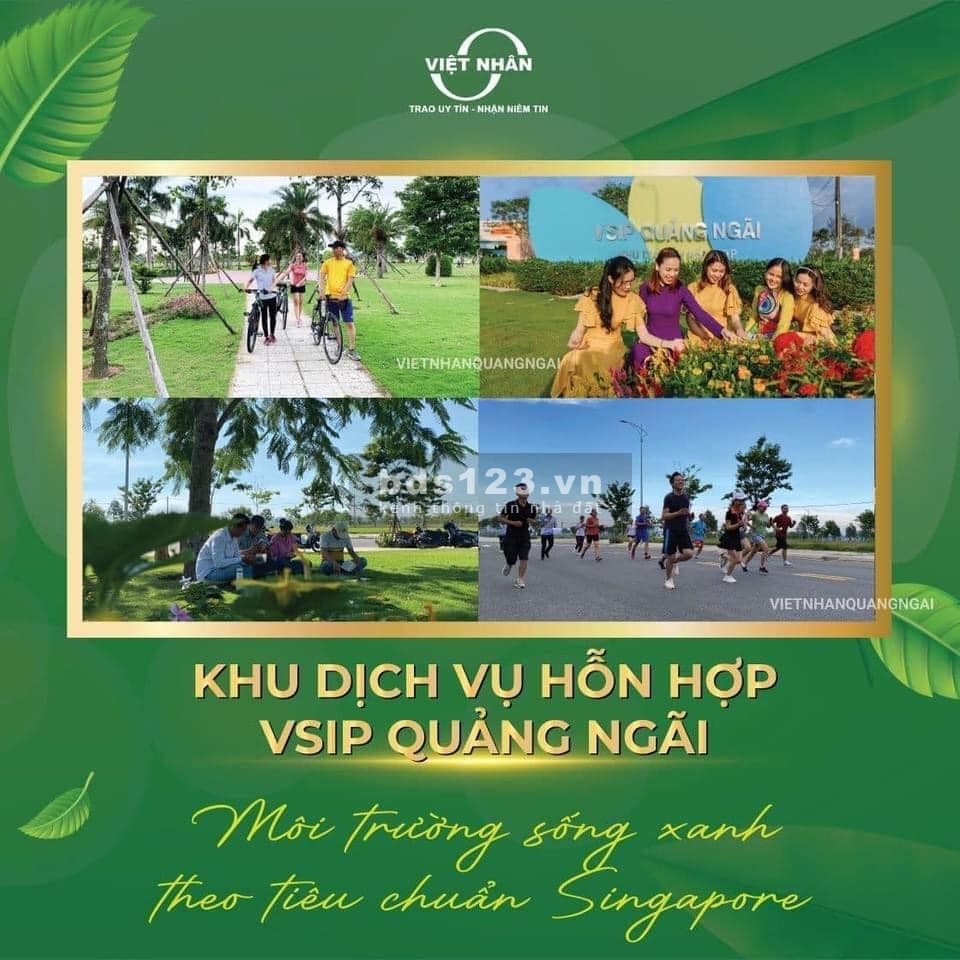 Bán đất nền dự án khu dịch vụ hỗn hợp Vsip Quảng Ngãi