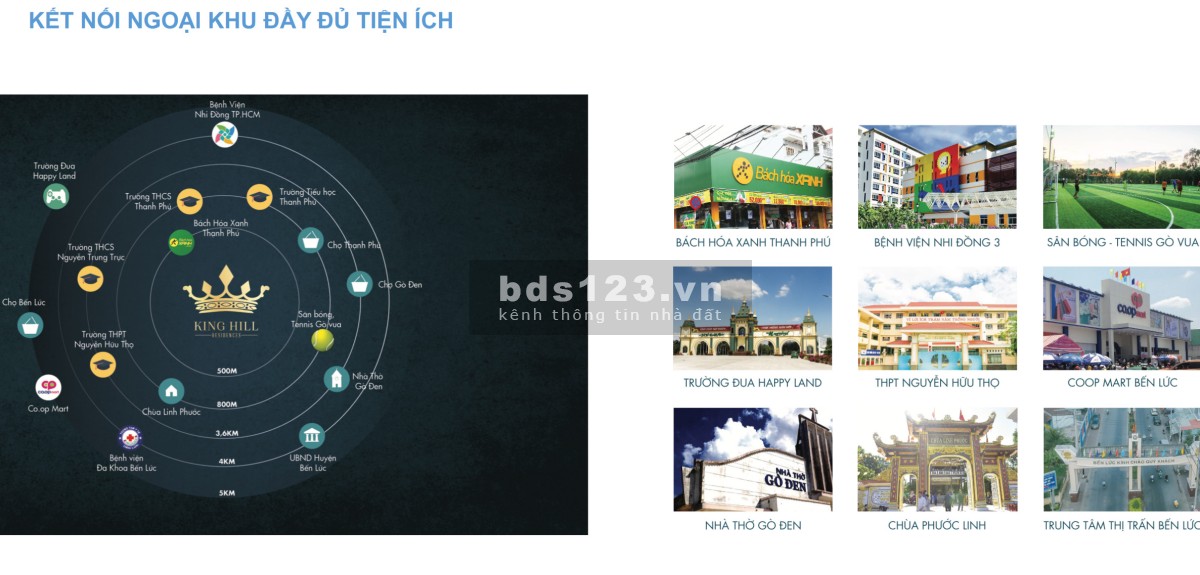 Chính thức mở bán đất King Hill Residence - Bến lức, Long An