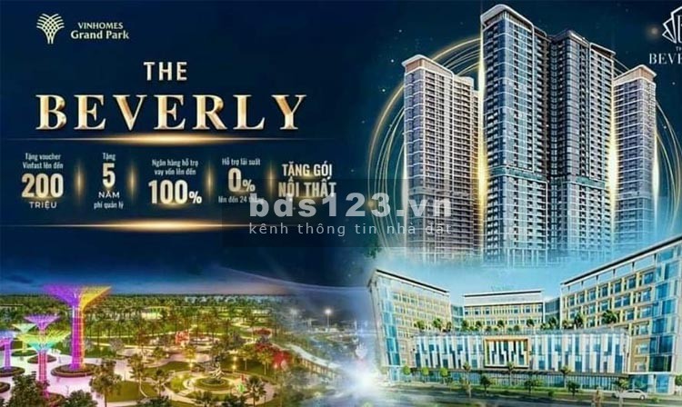 Bán căn hộ Beverly tại dự án Vinhomes Grand Park 2PN giá cắt lỗ chỉ 3,7 tỷ