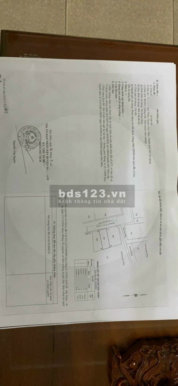 Bán lô đất TTT 17, Thới Tam Thôn, Hóc Môn đến 80m2, SHR, giá 585tr