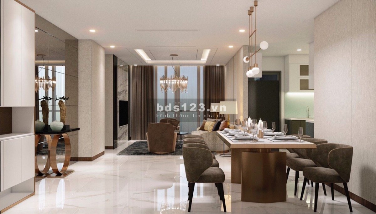 Cho thuê căn hộ tháp Landmark 81 3PN đầy đủ nội thất giá 58tr, tầng cao vew sông xịn xò.