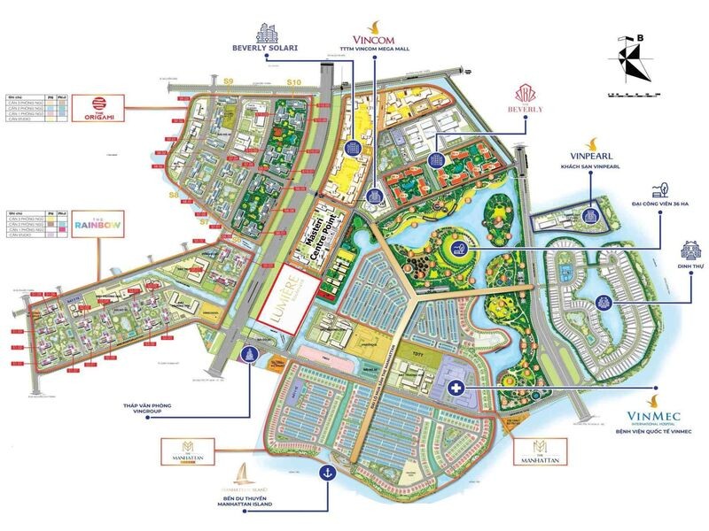 Bản đồ toàn khu đô thị Vinhomes Grand Park