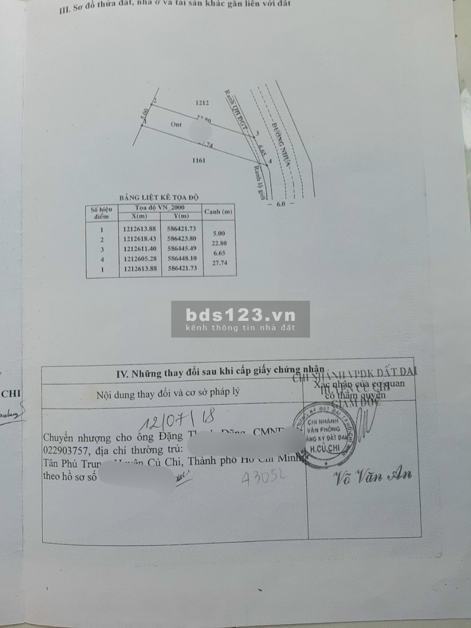 Bán đất thổ cư Tân Phú Trung, Củ Chi, 126m2, SHR, 490 triệu